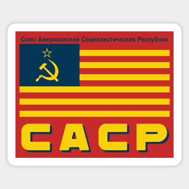 The Union of American Socialist Republics - clean Sticker by Krobilad